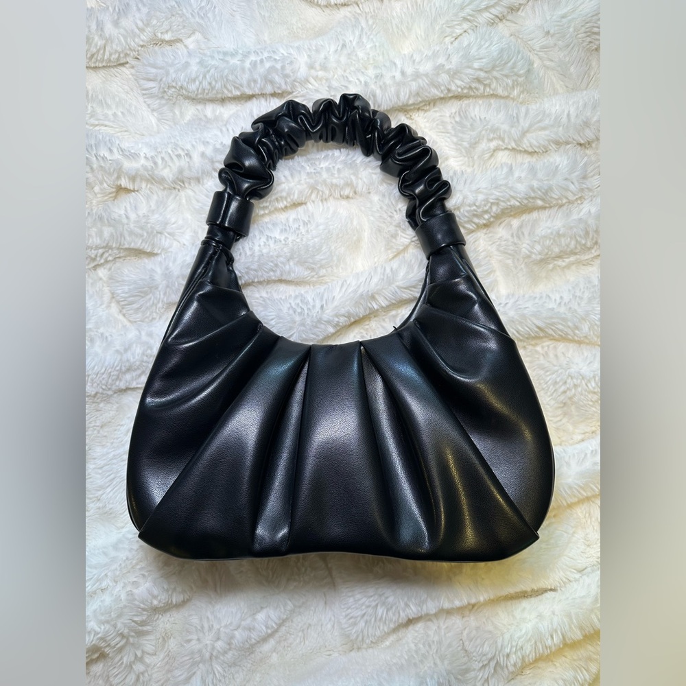 MMS Design Studio Black Ruched Bag